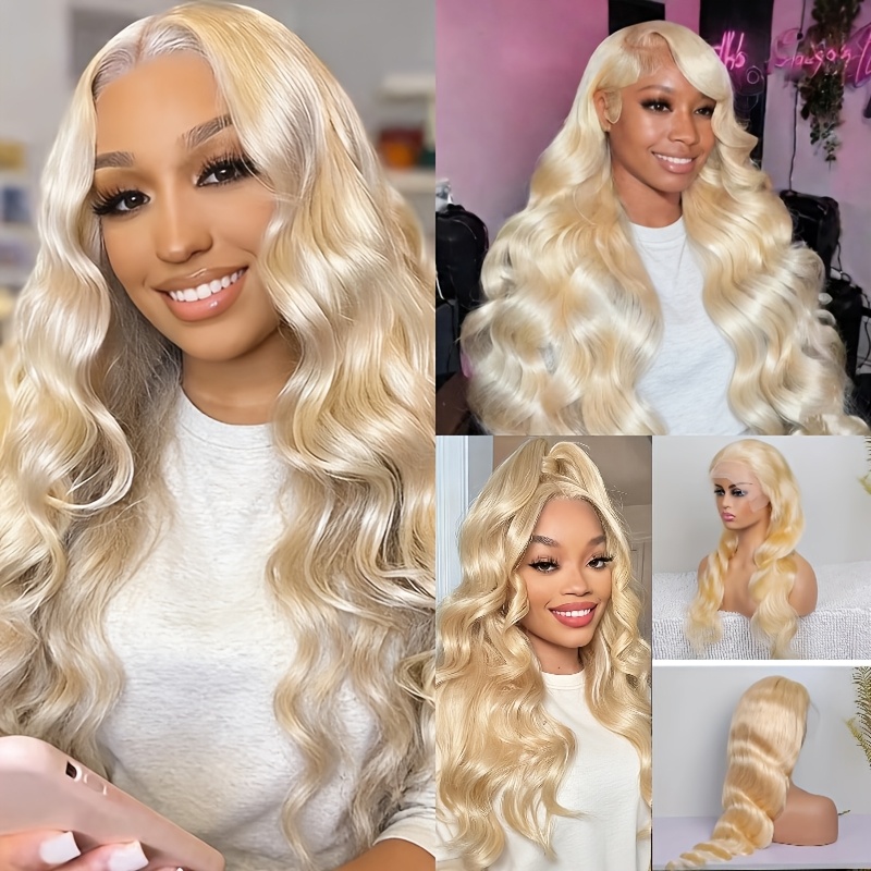 613 Blonde Body Wave Lace Front Wig - Body Wave 613 Blonde 13x6 HD