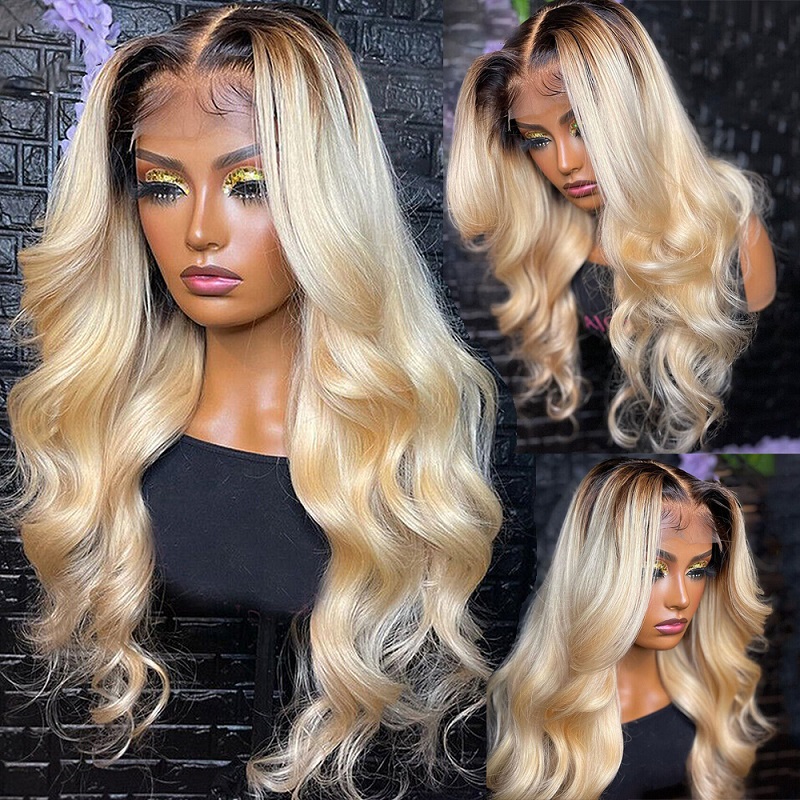 613 Blonde Body Wave Lace Front Wig - 1B 613 Body Wave Human Hair