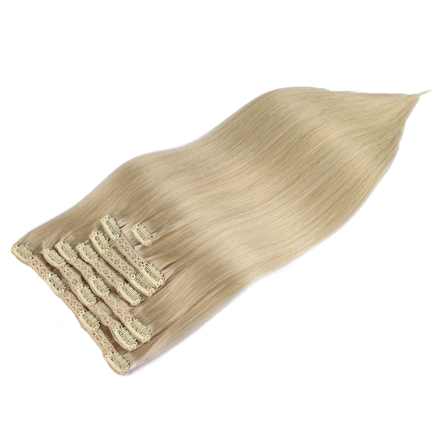 Invisible Tape In Extensions Real Hair - Natural Black Straight PU Clip-In Hair