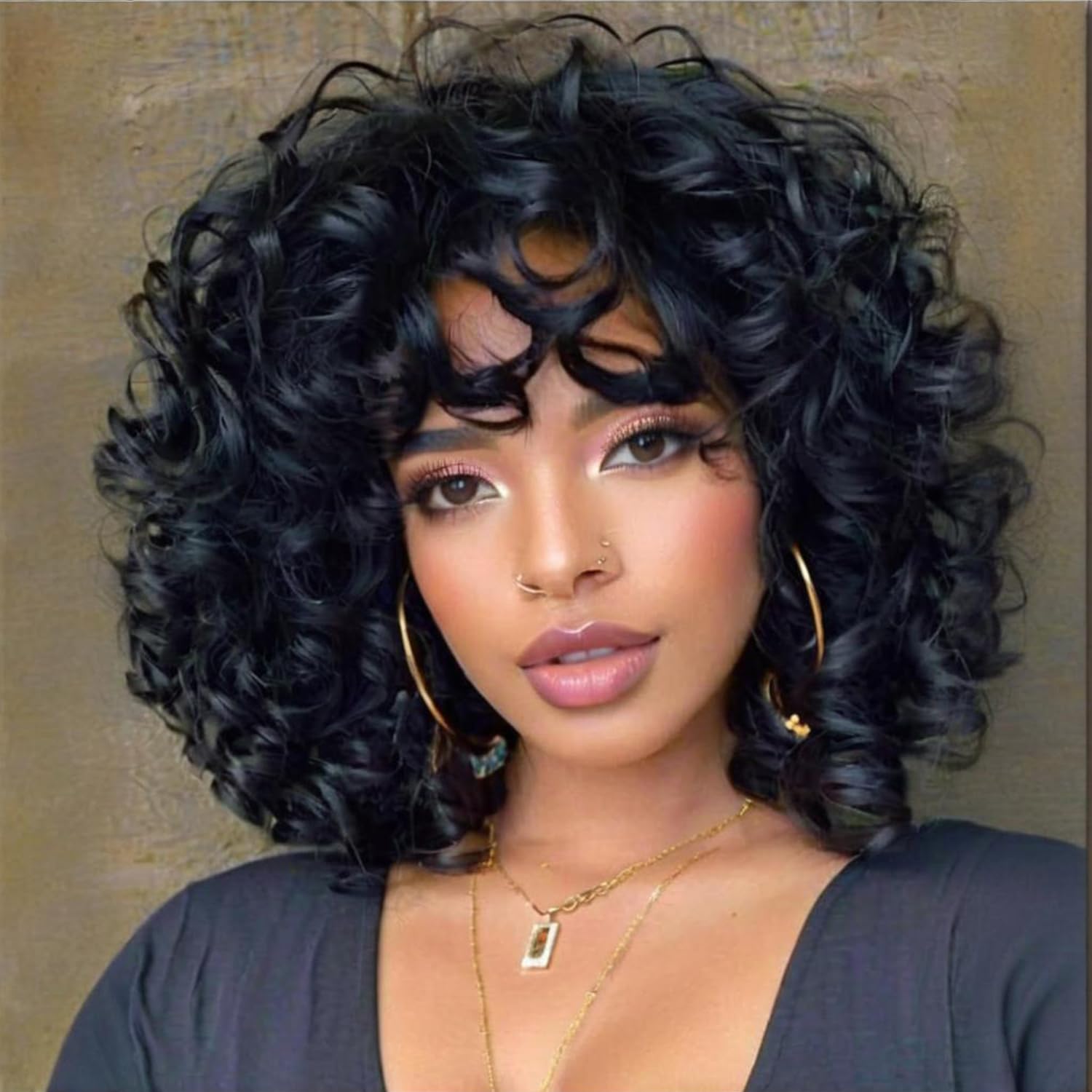 Short Pixie Cut Wig Human Hair Cheap - Bouncy Curly Bob Human Hair Wigs