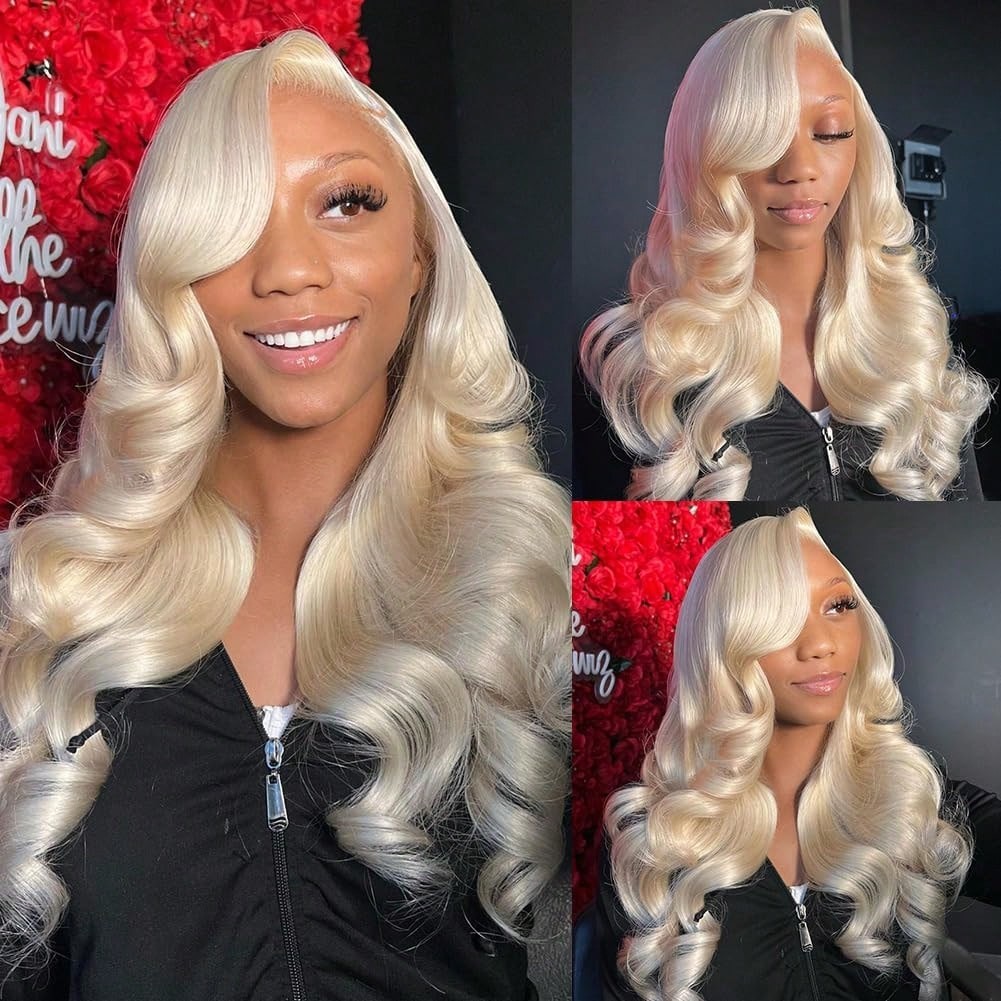 613 Blonde Body Wave Lace Front Wig - 613 13x6 Lace Front Wig Human