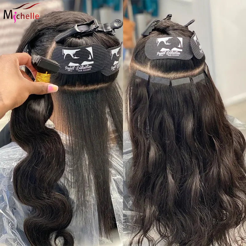Invisible Tape In Extensions Real Hair - Tape In Human Hair Extensions Body