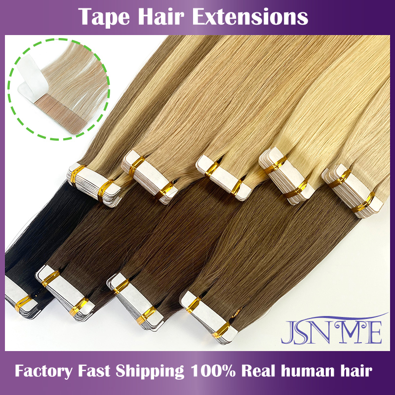 Invisible Tape In Extensions Real Hair - JSNME Tape In Hair Extensions Invisible