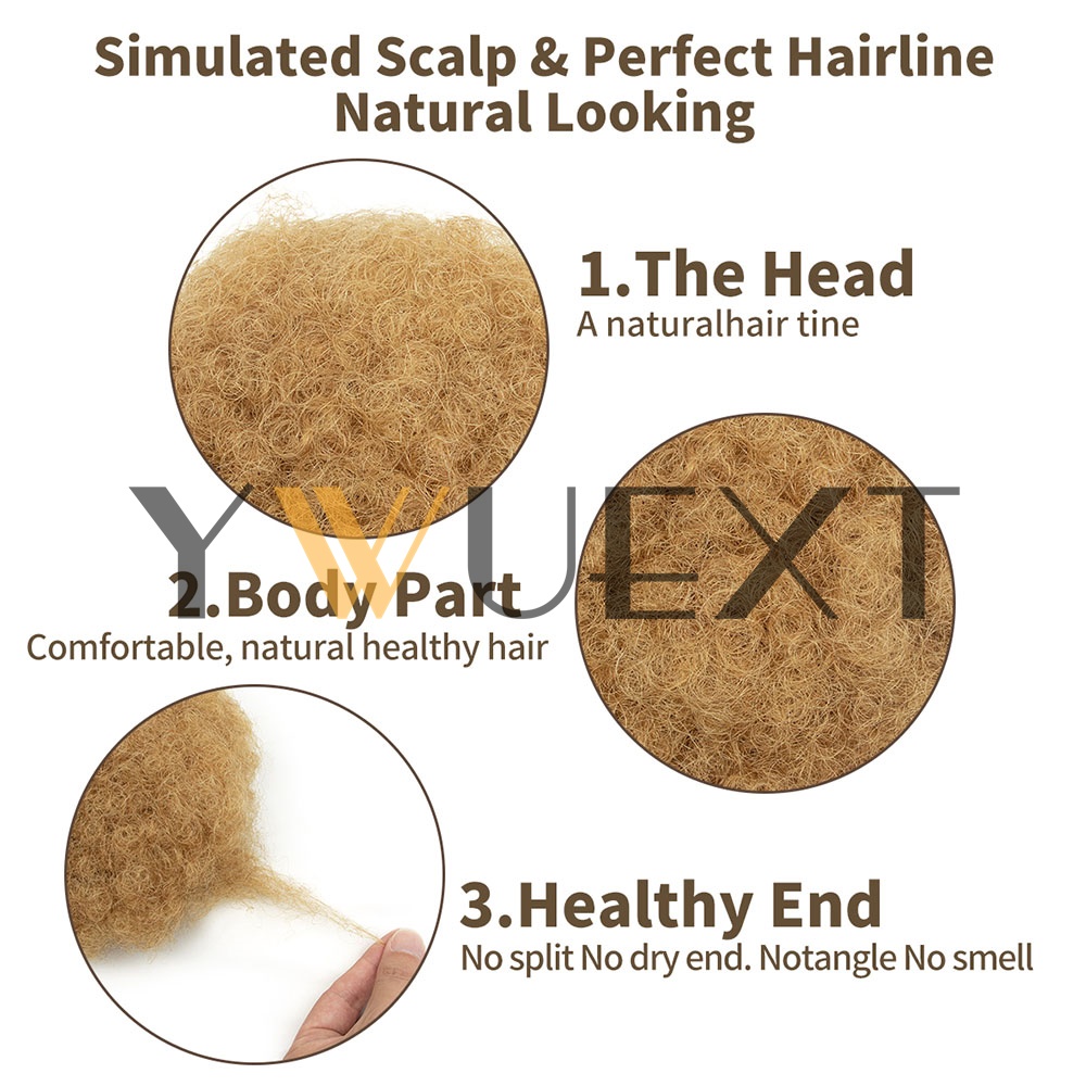 YWUEXT Honey Gold Afro Kinky P - огляд і ціна Drawstring Afro Curly Puff Ponytail