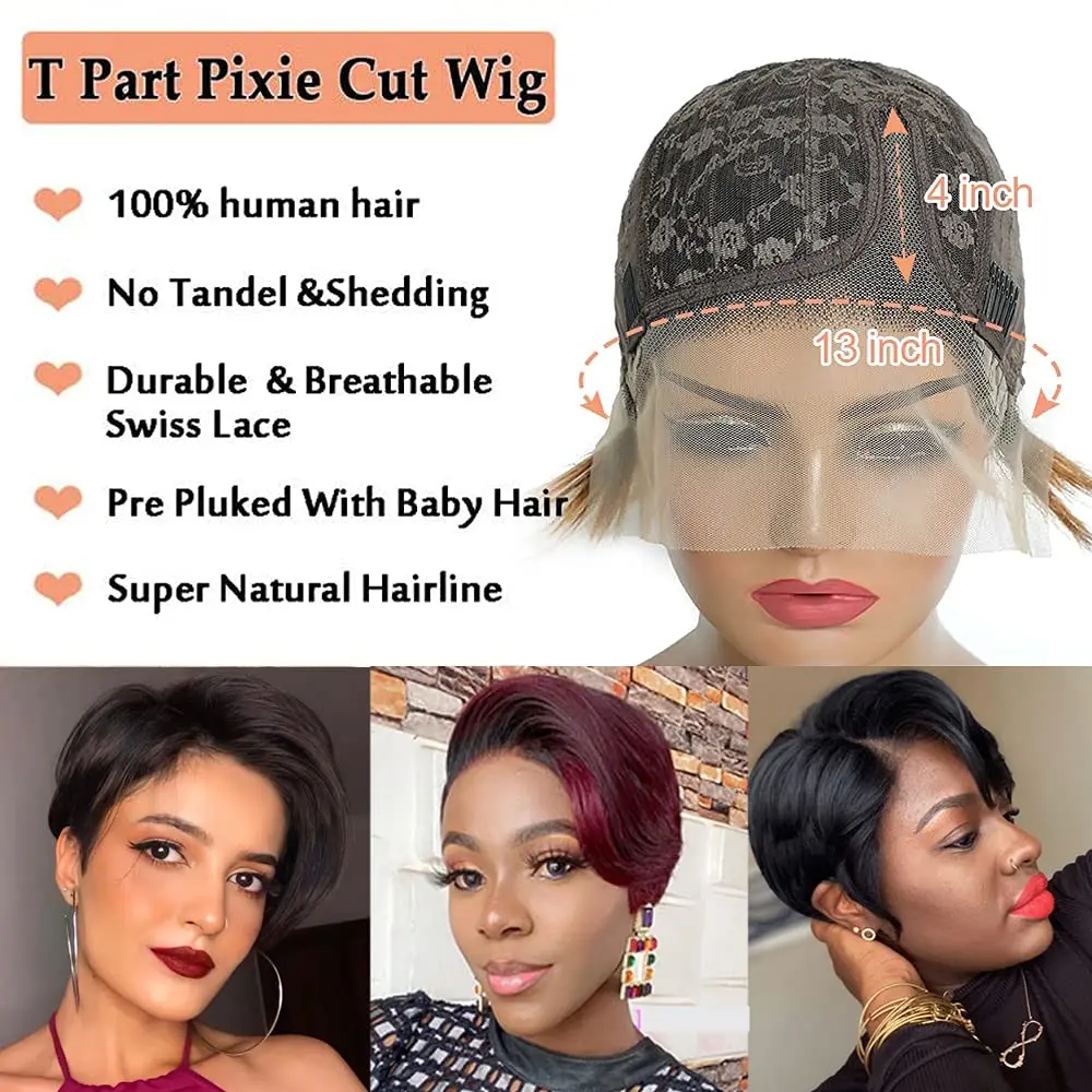 Short Pixie Cut Human Hair Wig - огляд і ціна Short Pixie Cut Wig Human Hair Cheap