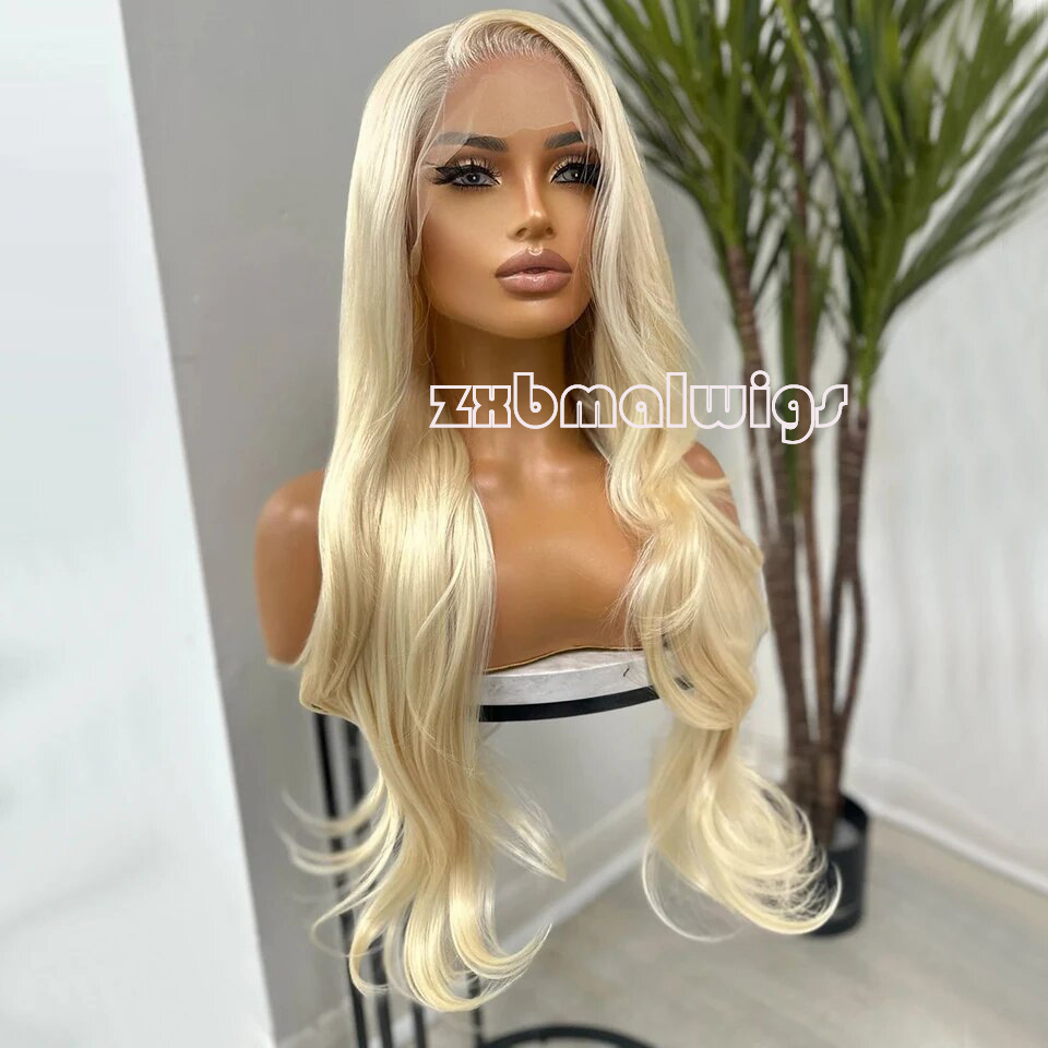 Synthetic Hair 613 Blonde Colo - огляд і ціна 613 Blonde Body Wave Lace Front Wig