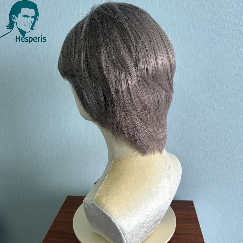 Hesperis Brazilian Remy Grey C - огляд і ціна Pre Parted 13X4 Lace Front Bob Wig