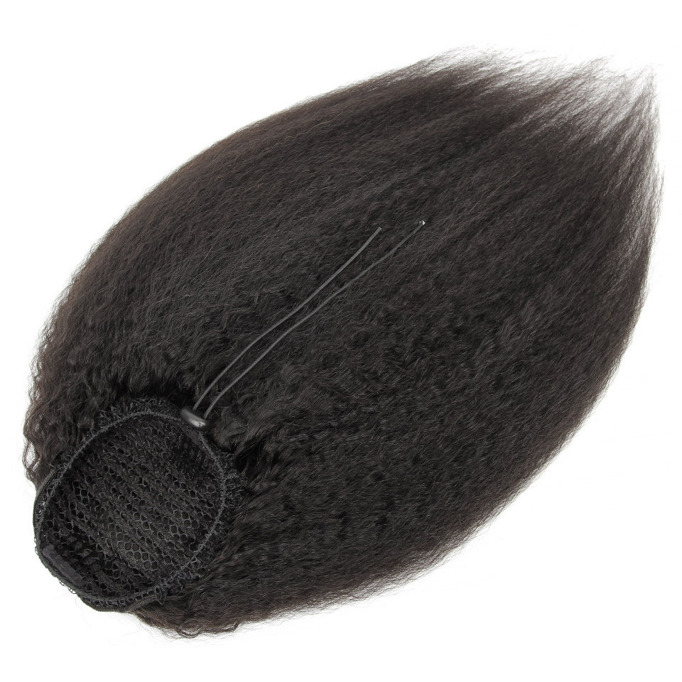 [Yvonne] Kinky Straight Drawst - огляд і ціна Seamless Clip In Hair Extensions Human Hair