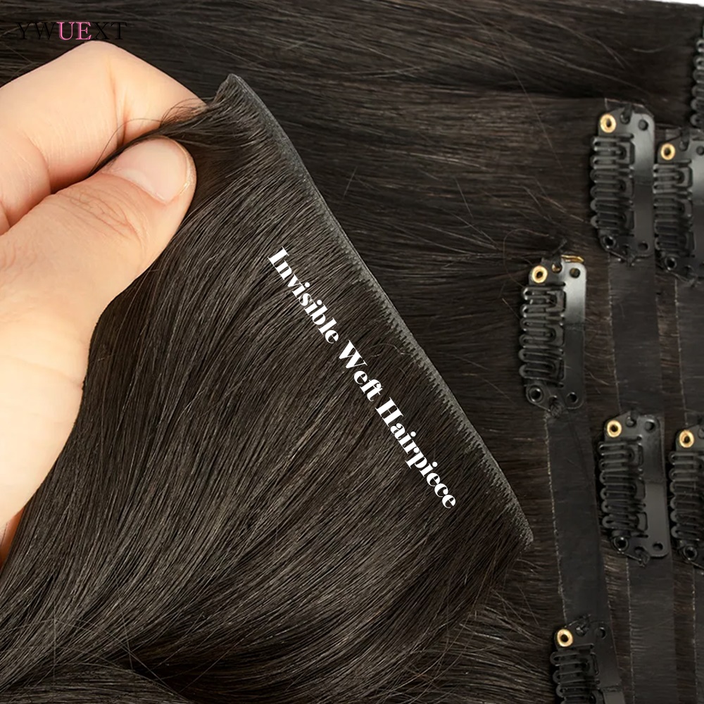 Invisible Clip in Hair Extensi - огляд і ціна Seamless Clip In Hair Extensions Human Hair