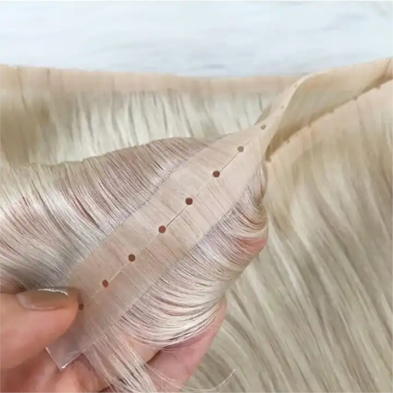 Invisible PU Weft Hair with Ho - огляд і ціна Invisible Tape In Extensions Real Hair