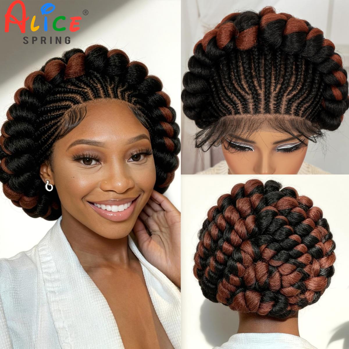 Cornrow Braided Wigs Synthetic - огляд і ціна Synthetic Braided Wigs For Black Women