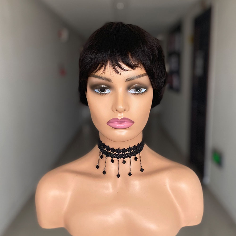 Short Straight Human Hair Wigs - огляд і ціна Short Pixie Cut Wig Human Hair Cheap