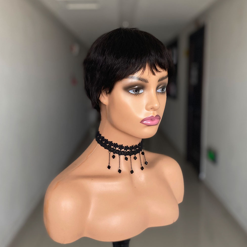 Short Straight Human Hair Wigs - огляд і ціна Short Pixie Cut Wig Human Hair Cheap
