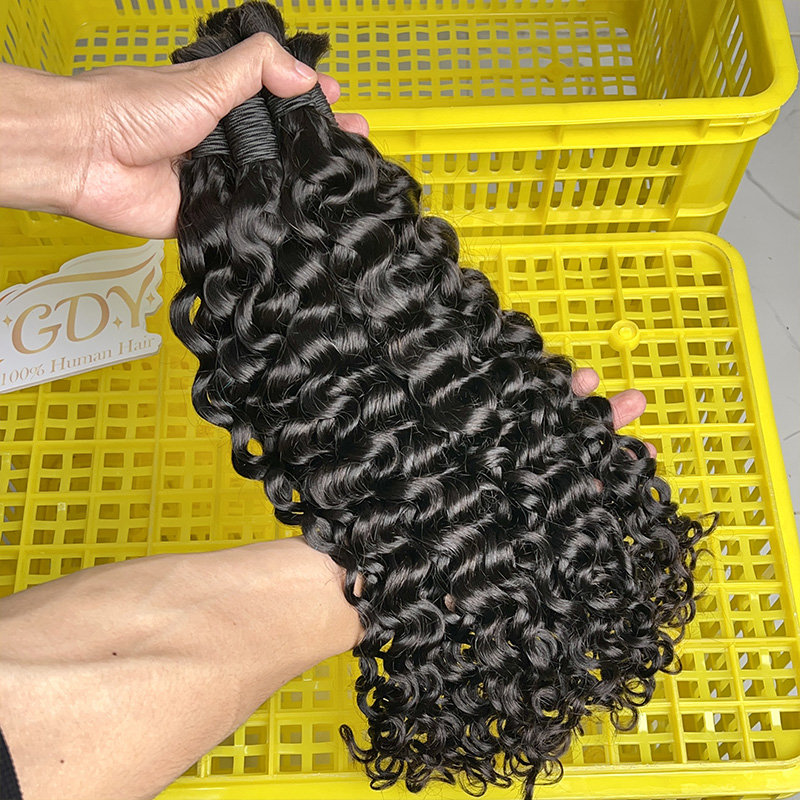 100% Human Hair Bulk for Braid - огляд і ціна Water Wave Bulk Human Hair For Braiding