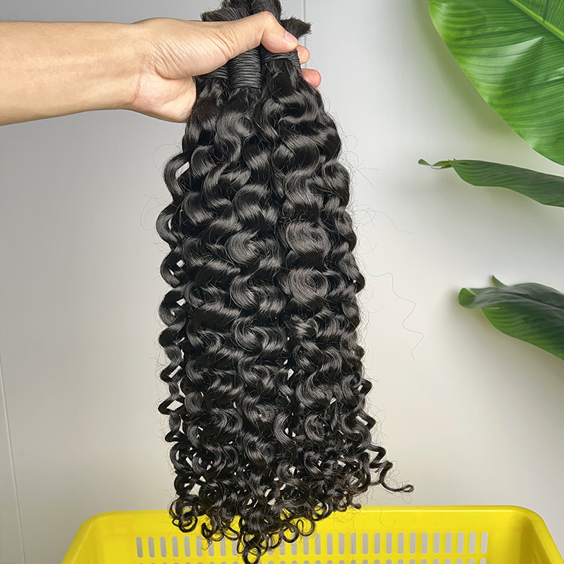 100% Human Hair Bulk for Braid - огляд і ціна Water Wave Bulk Human Hair For Braiding
