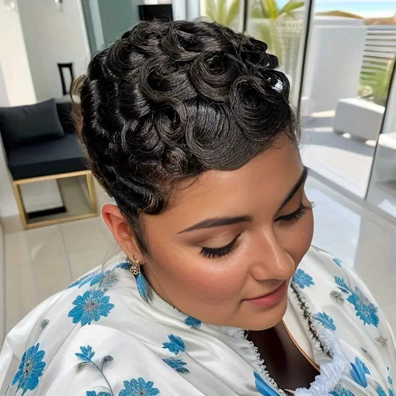 Short Bob Pixie Cut Wig Pixie  - огляд і ціна Short Pixie Cut Wig Human Hair Cheap
