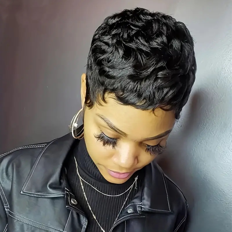 Short Bob Pixie Cut Wig Pixie  - огляд і ціна Short Pixie Cut Wig Human Hair Cheap