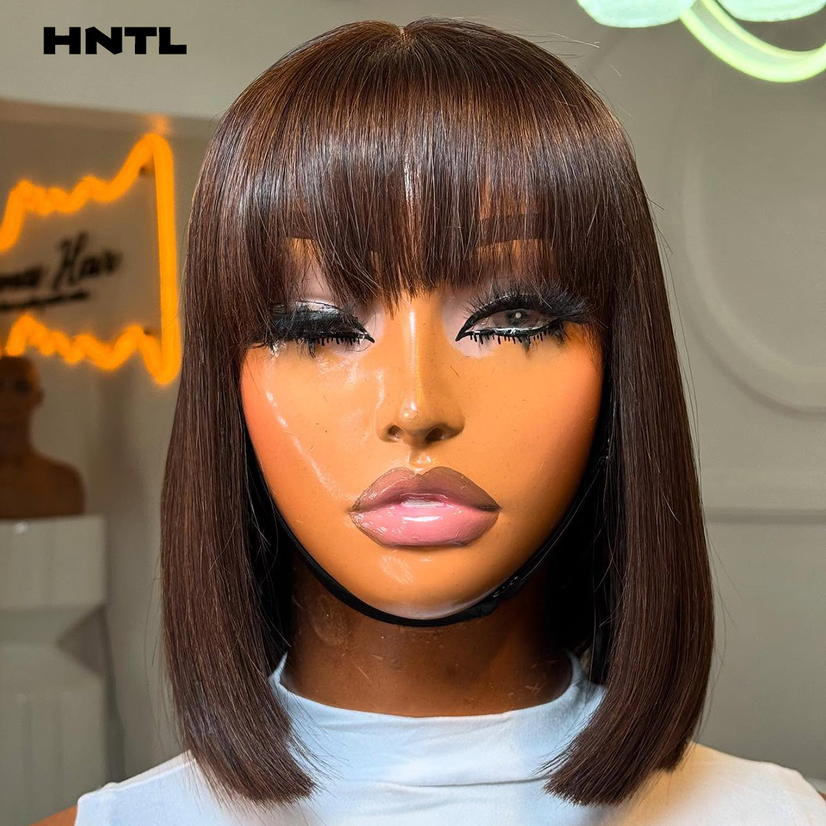 Wear & Go Glueless Wig Human H - огляд і ціна Pre Parted 13X4 Lace Front Bob Wig