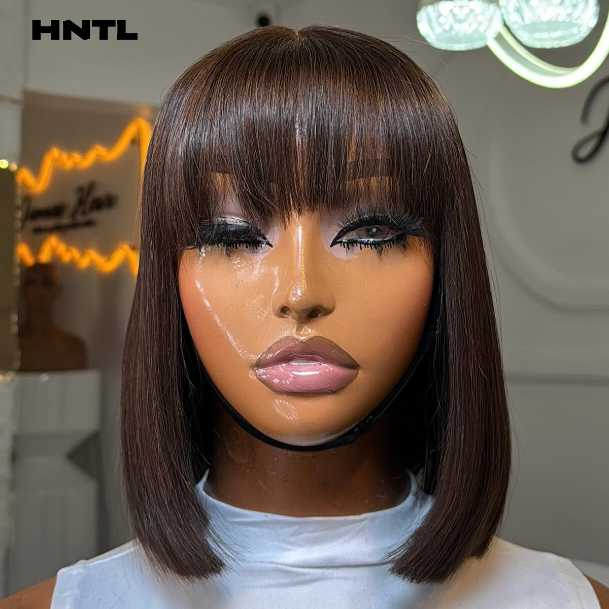 Wear & Go Glueless Wig Human H - огляд і ціна Pre Parted 13X4 Lace Front Bob Wig