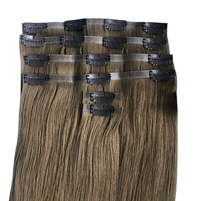 Straight Invisible PU Clip In  - огляд і ціна Seamless Clip In Hair Extensions Human Hair