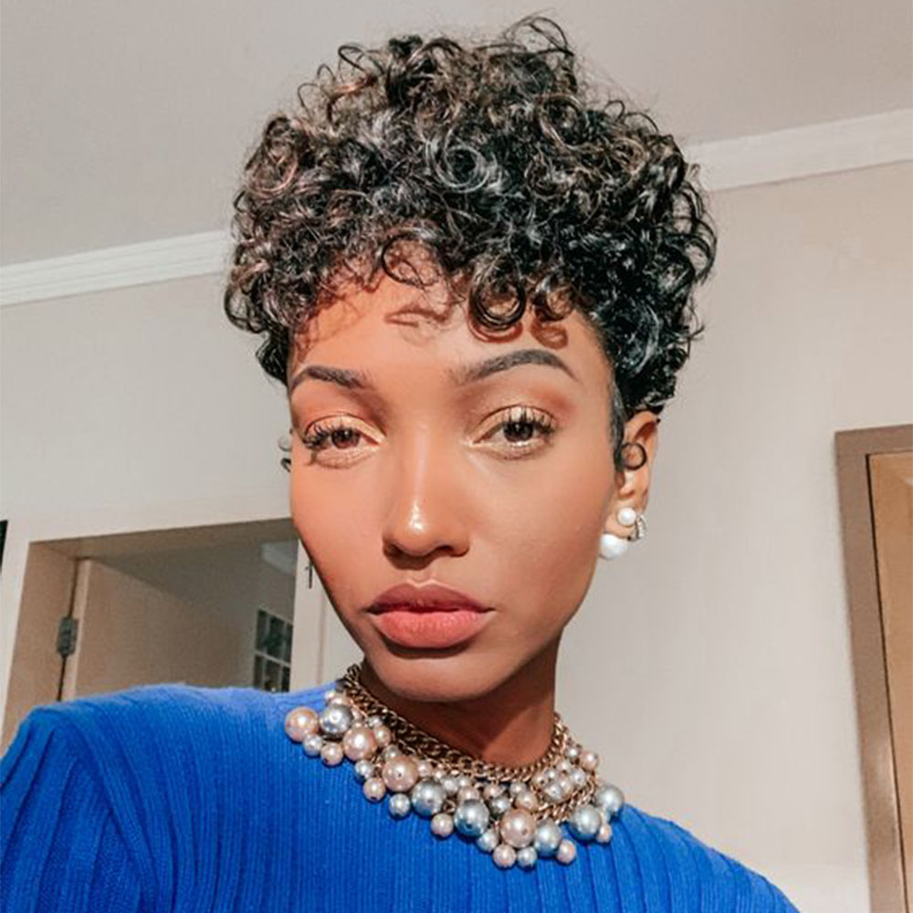 Short Pixie Cut Wig Curly Huma - огляд і ціна Short Pixie Cut Wig Human Hair Cheap