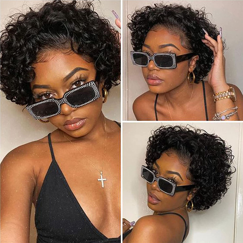Short Pixie Cut Wig Curly Huma - огляд і ціна Short Pixie Cut Wig Human Hair Cheap