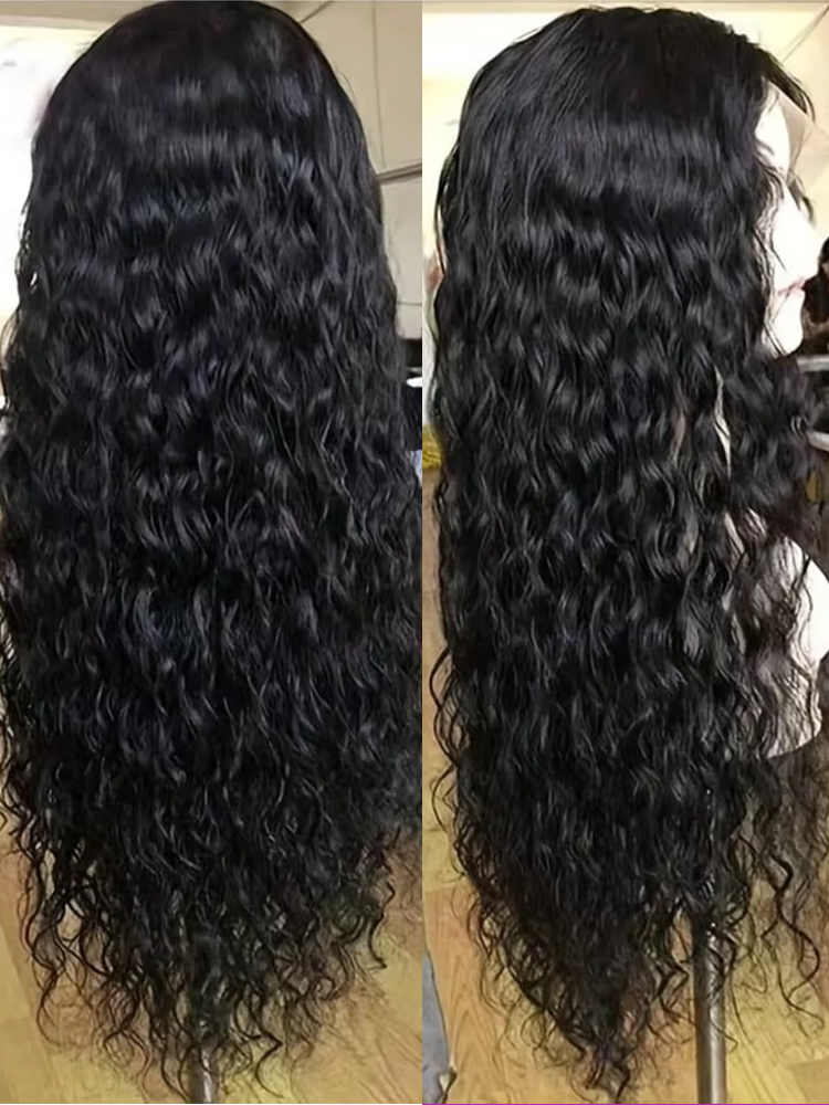 250 Density Deep Wave 4x4 Lace - огляд і ціна Water Wave Bulk Human Hair For Braiding