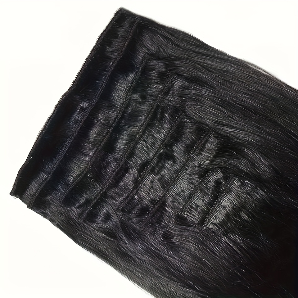 Clip in Hair Extensions Real H - огляд і ціна Seamless Clip In Hair Extensions Human Hair
