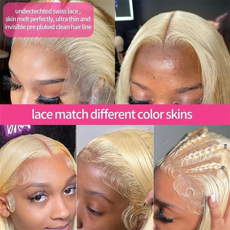 613 13x6 Lace Front Wig Human  - огляд і ціна 613 Blonde Body Wave Lace Front Wig