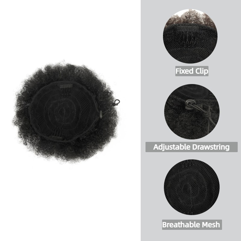 Afro Puff Drawstring Ponytail  - огляд і ціна Drawstring Afro Curly Puff Ponytail