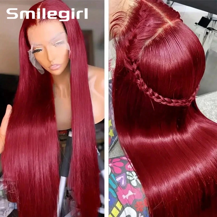 200 Density 99J Burgundy 13X6  - огляд і ціна Hd Lace Frontal Wig Human Hair Pre Plucked