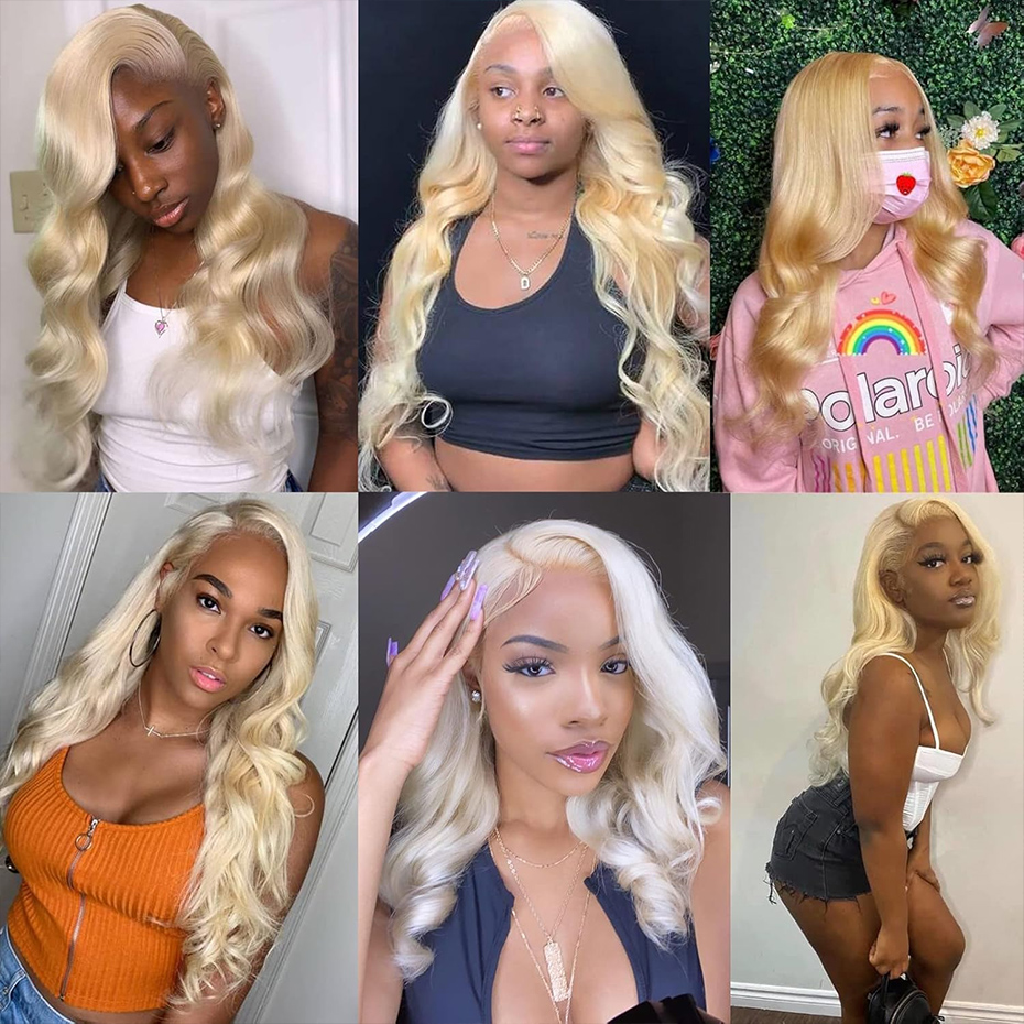 13x6 Hd Lace Frontal Wig 613 H - огляд і ціна 613 Blonde Body Wave Lace Front Wig
