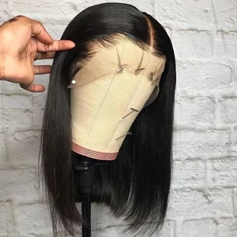 13x6 Short Bob Straight Brazil - огляд і ціна Pre Parted 13X4 Lace Front Bob Wig