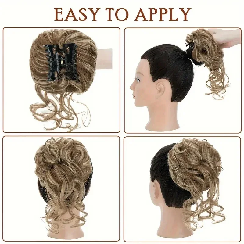 Messy Hair Bun Hair pieces for - огляд і ціна Claw Clip Messy Bun Hair Piece