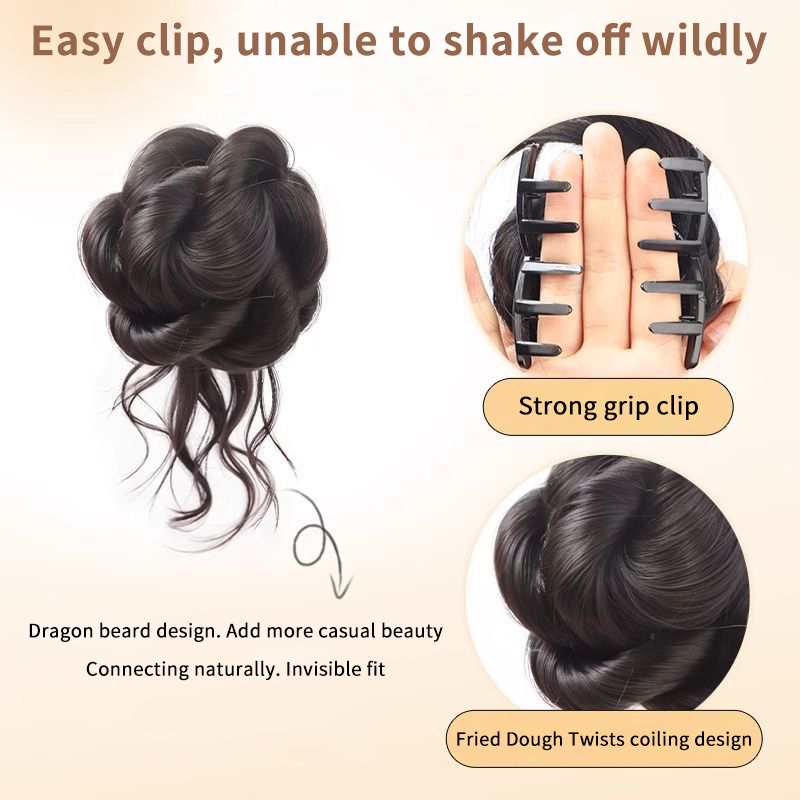 NEW New Synthetic Hair Bun Chi - огляд і ціна Claw Clip Messy Bun Hair Piece