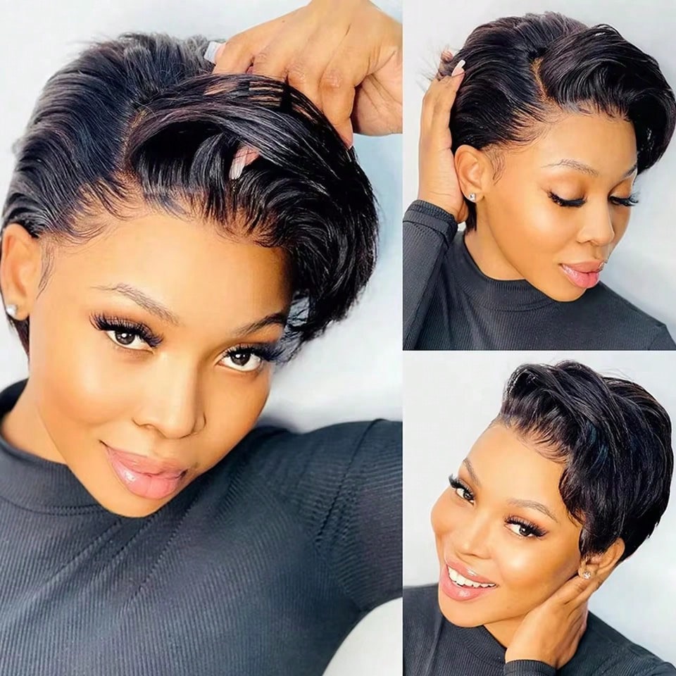Short Cheap Wholesale Pixie Cu - огляд і ціна Short Pixie Cut Wig Human Hair Cheap