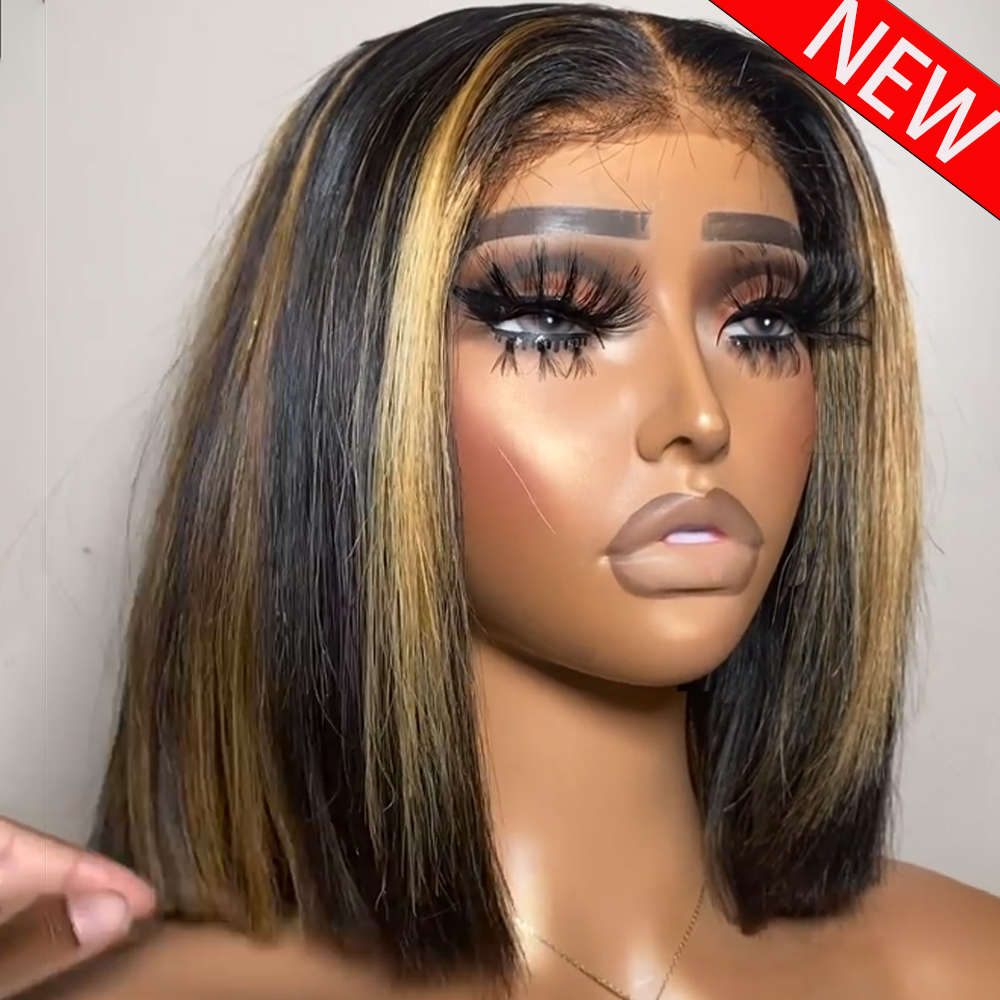 100% Human Hair Wig Highlight  - огляд і ціна Glueless Wear And Go Human Hair Wig