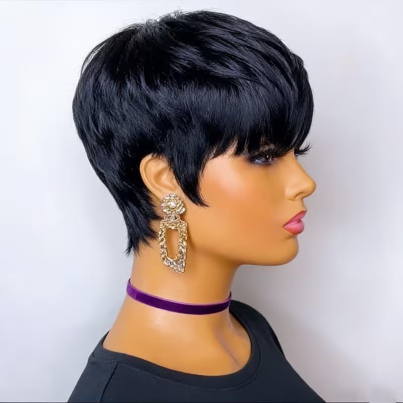 Short Pixie Cut Human Hair Wig - огляд і ціна Short Pixie Cut Wig Human Hair Cheap
