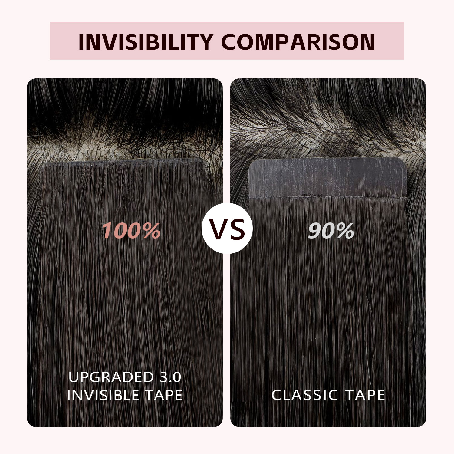 Sweetmet Invisible Tape in Hai - огляд і ціна Invisible Tape In Extensions Real Hair