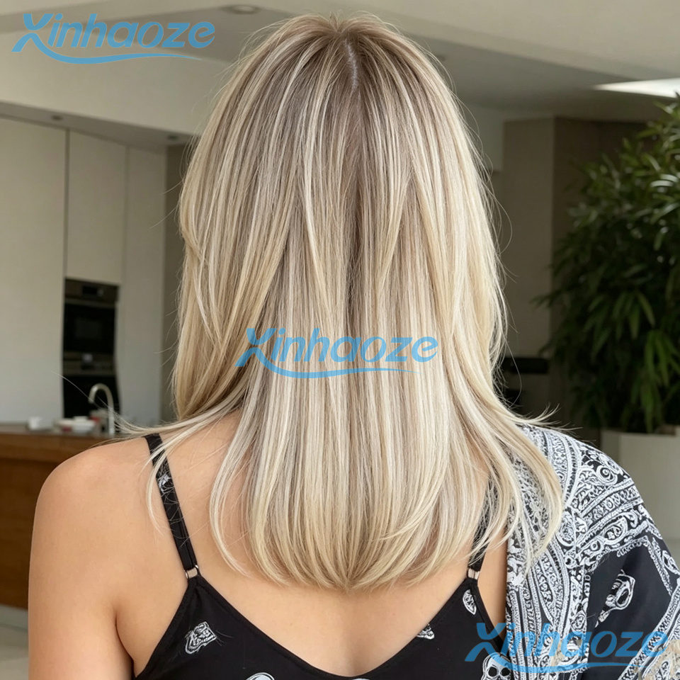Fringe Human Hair Platinum Blo - огляд і ціна 613 Blonde Body Wave Lace Front Wig