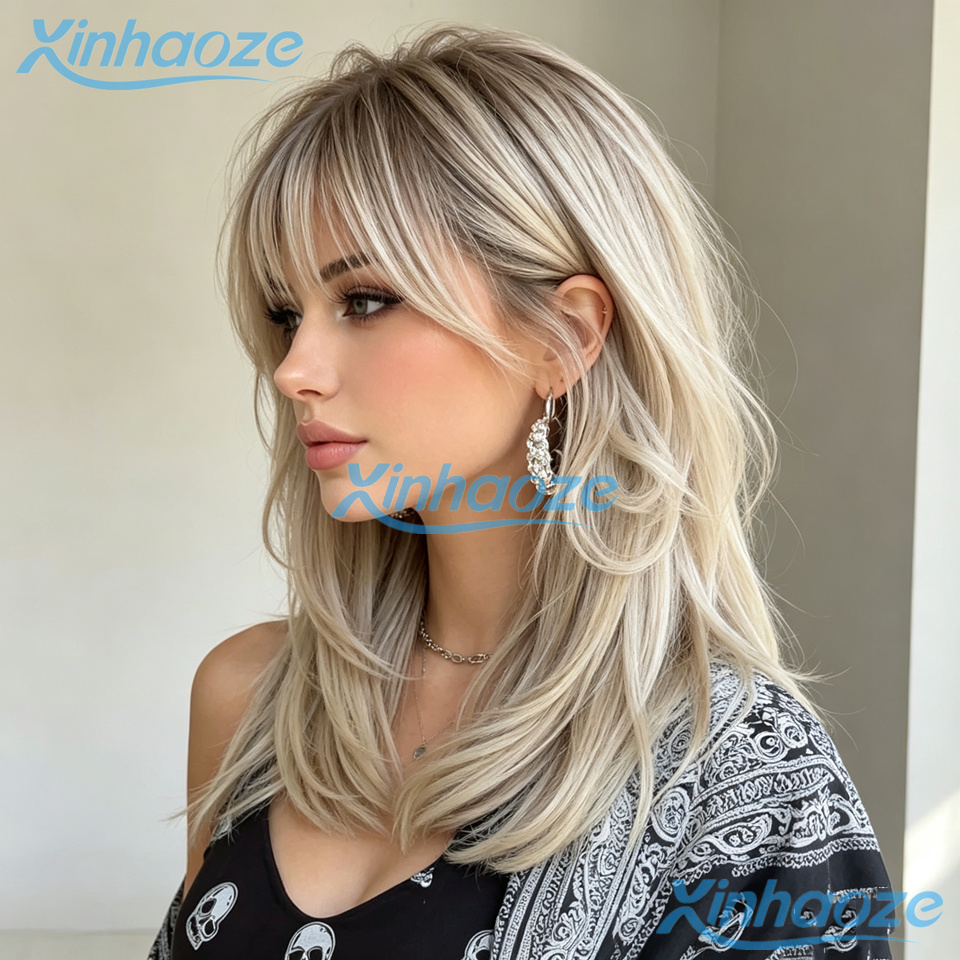 Fringe Human Hair Platinum Blo - огляд і ціна 613 Blonde Body Wave Lace Front Wig