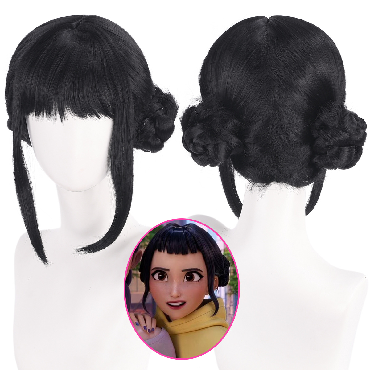 Zoey Cosplay Wig 33cm Black Ha - огляд і ціна Synthetic Braided Wigs For Black Women