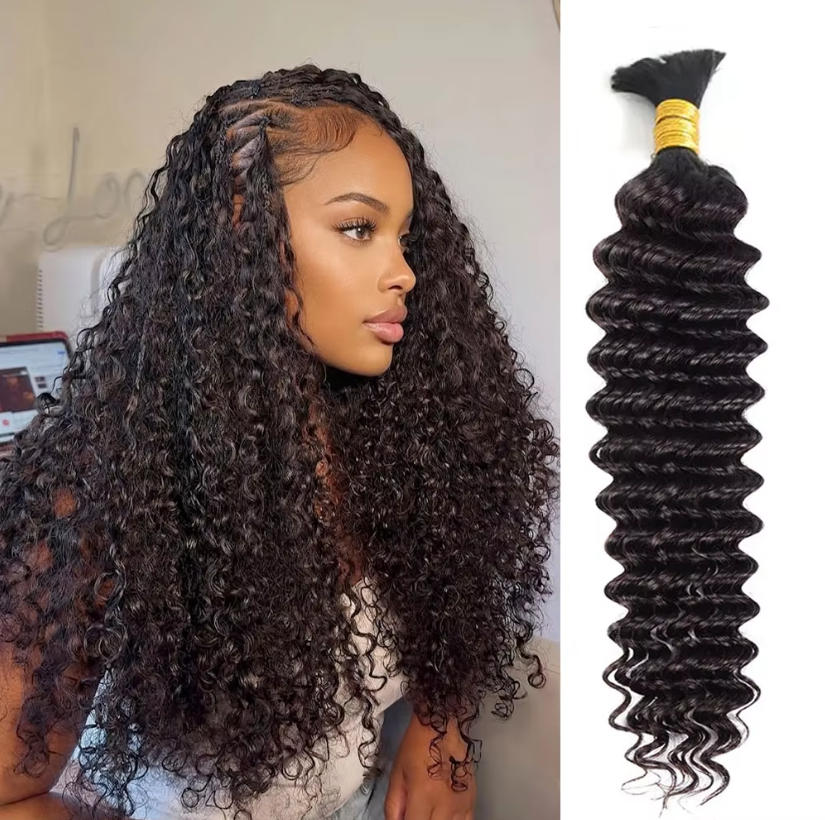 Loose Bulk Human Hair Deep Wat - огляд і ціна Water Wave Bulk Human Hair For Braiding