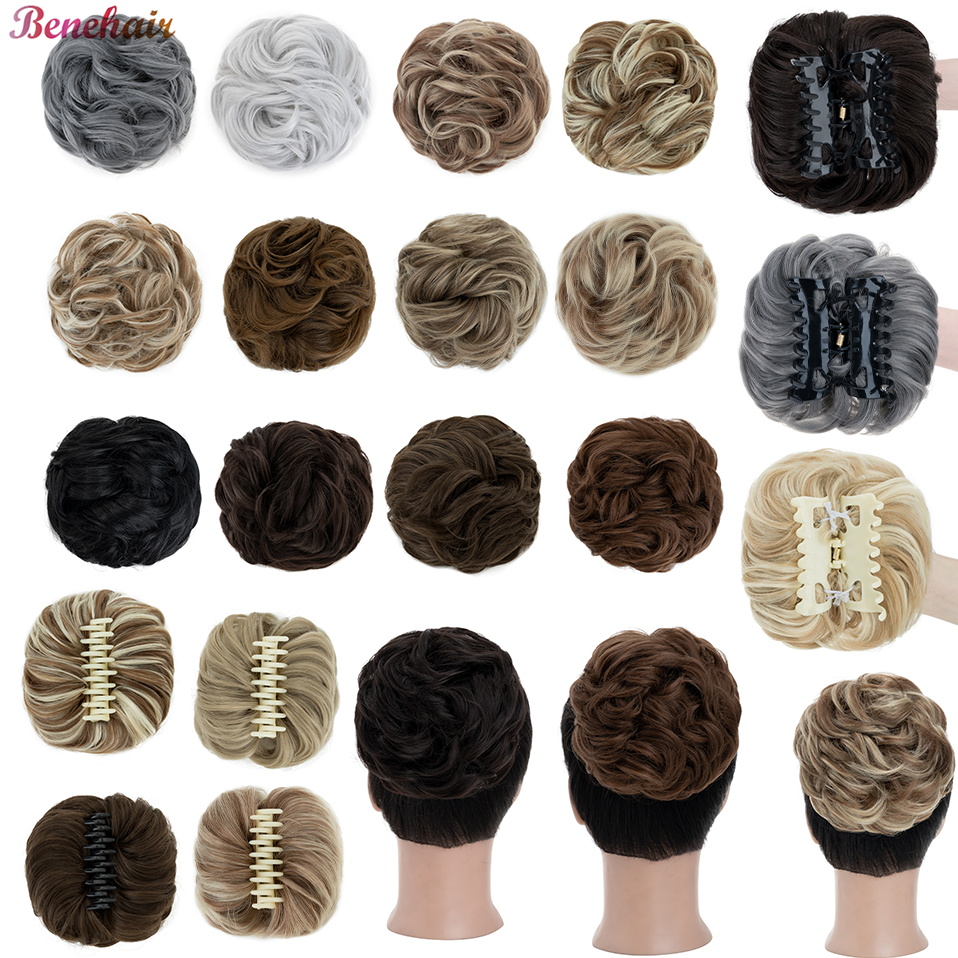 Benehair Messy Hair Bun Synthe - огляд і ціна Claw Clip Messy Bun Hair Piece