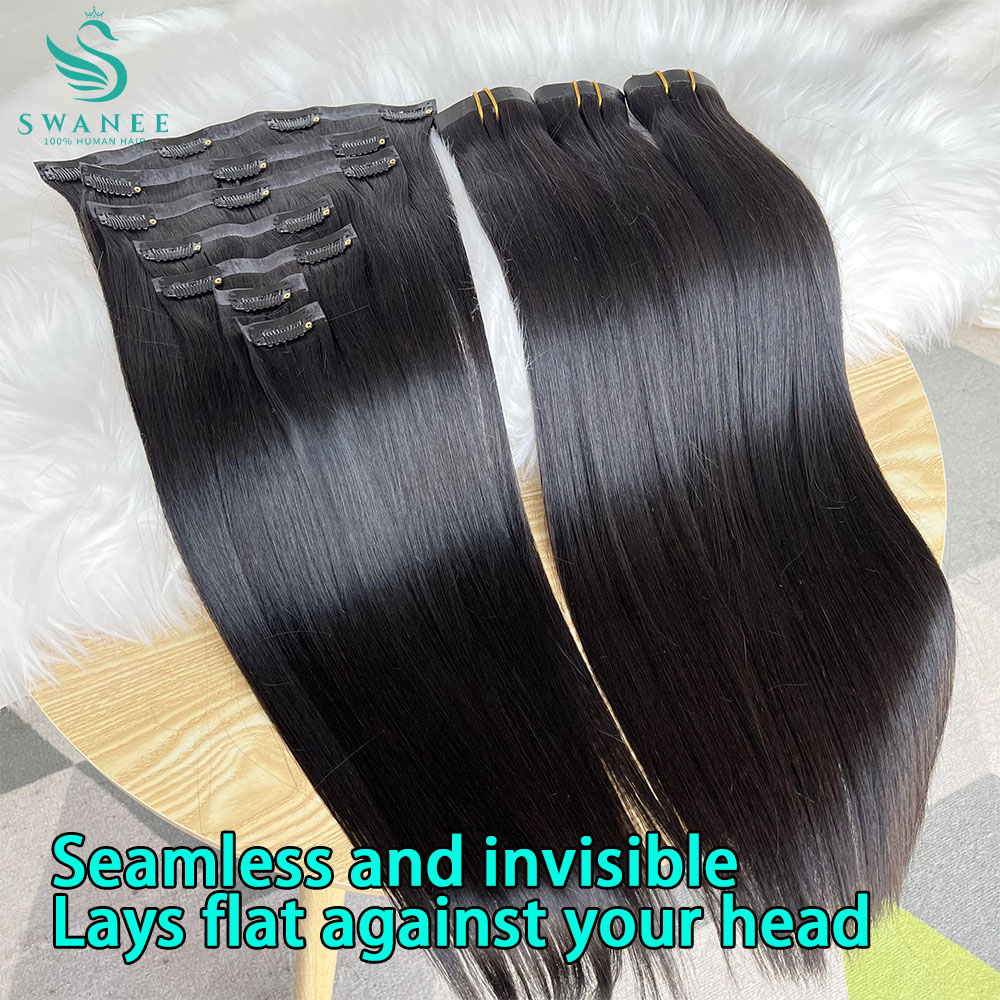 15A 100% Human Hair Extenion N - огляд і ціна Seamless Clip In Hair Extensions Human Hair
