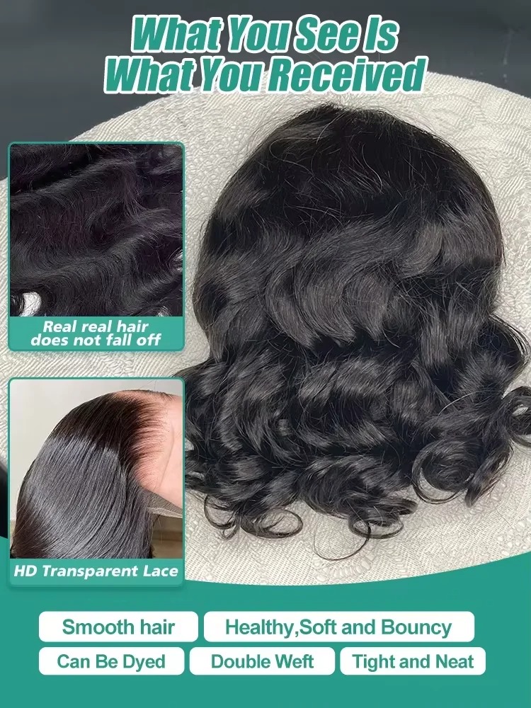 Body Wave Bob Wig Human Hair 1 - огляд і ціна Glueless Wear And Go Human Hair Wig