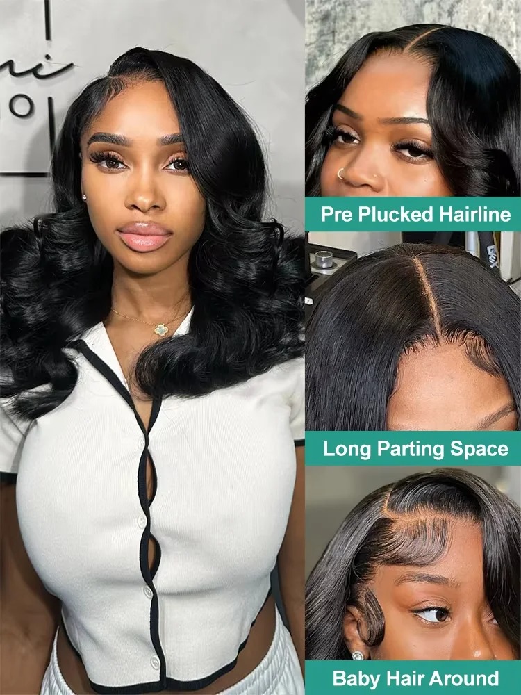 Body Wave Bob Wig Human Hair 1 - огляд і ціна Glueless Wear And Go Human Hair Wig