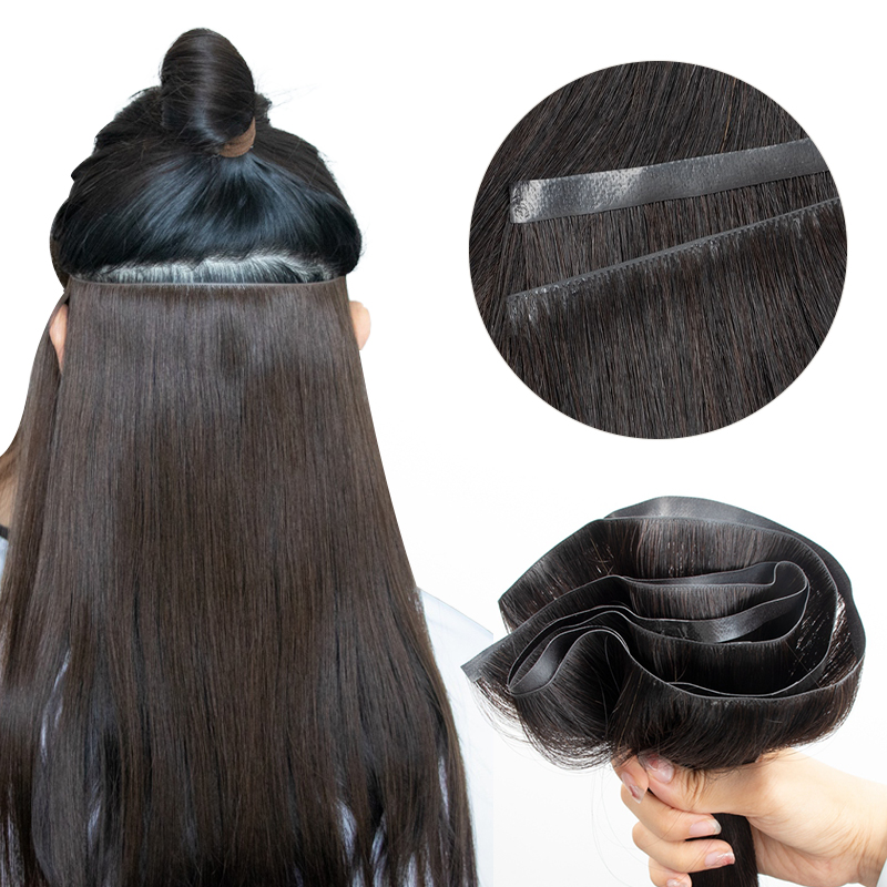 Invisible Long Tape PU Weft Hu - огляд і ціна Invisible Tape In Extensions Real Hair