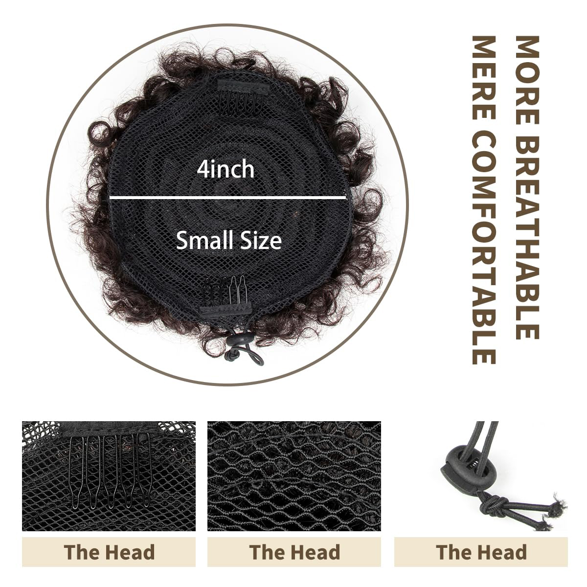 Synthetic Afro Puff Drawstring - огляд і ціна Drawstring Afro Curly Puff Ponytail