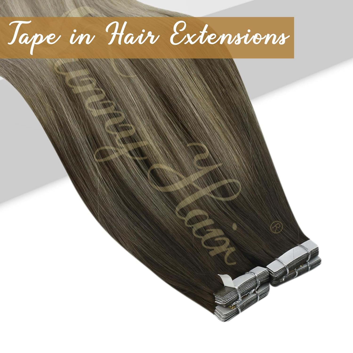 VeSunny Tape in Hair Extension - огляд і ціна Invisible Tape In Extensions Real Hair
